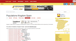 Desktop Screenshot of populations.guide-spain.com
