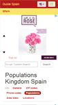 Mobile Screenshot of populations.guide-spain.com