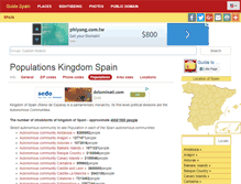 Tablet Screenshot of populations.guide-spain.com