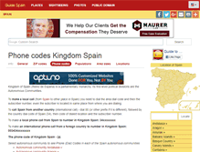 Tablet Screenshot of phonecodes.guide-spain.com